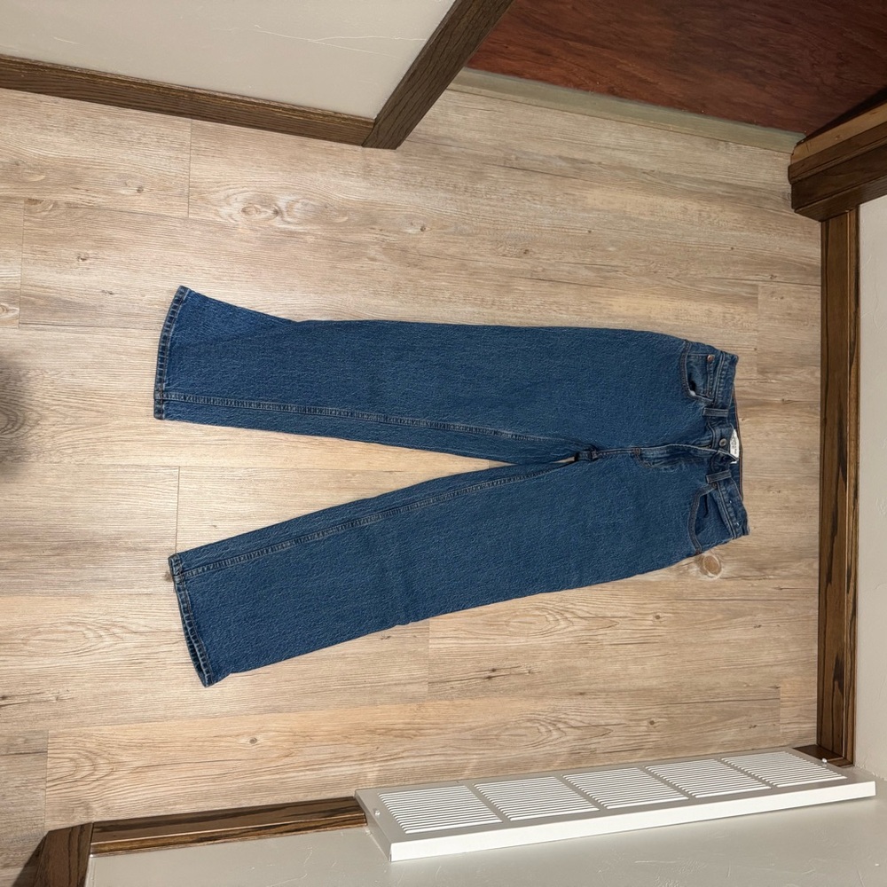 Abercrombie & Fitch High Rise Blue Jeans - Picture 2 of 4